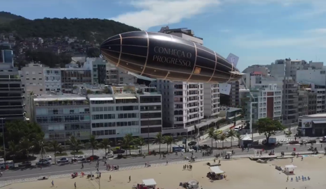 Dionisio.AG: Zeppelin para divulgar a série "Arcane"